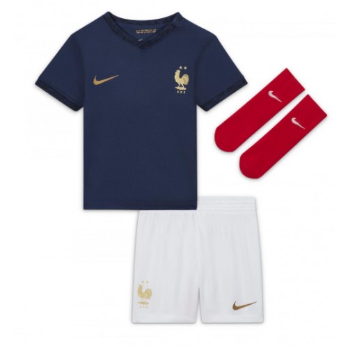 Frankrike Ousmane Dembele #11 kläder Barn VM 2022 Hemmatröja Kortärmad (+ korta byxor) Frankrike Ousmane Dembele #11 kläder Barn VM 2022 Hemmatröja Kortärmad (+ korta byxor)